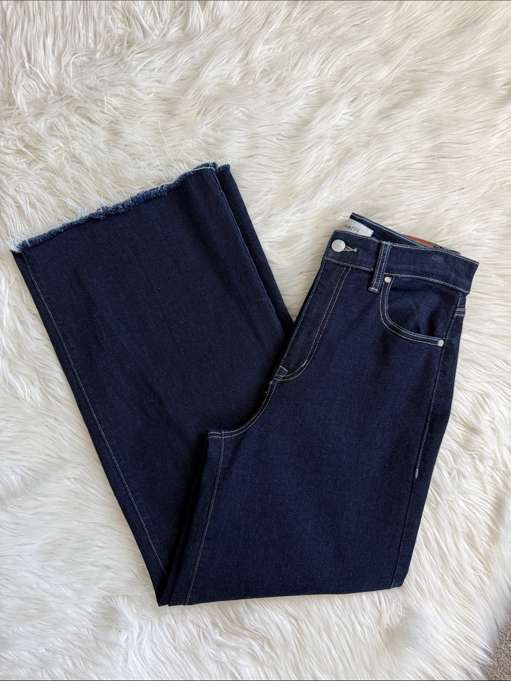 Level 99 Dark Blue Wide Leg Jeans Size 29 - Picture 3 of 13